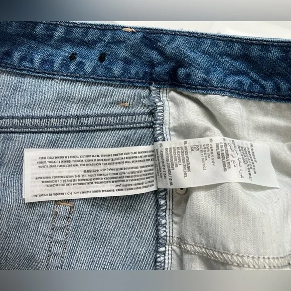 Abercrombie & Fitch Blue Distressed Mini Skirt Women’s Size:8 - Picture 8 of 9